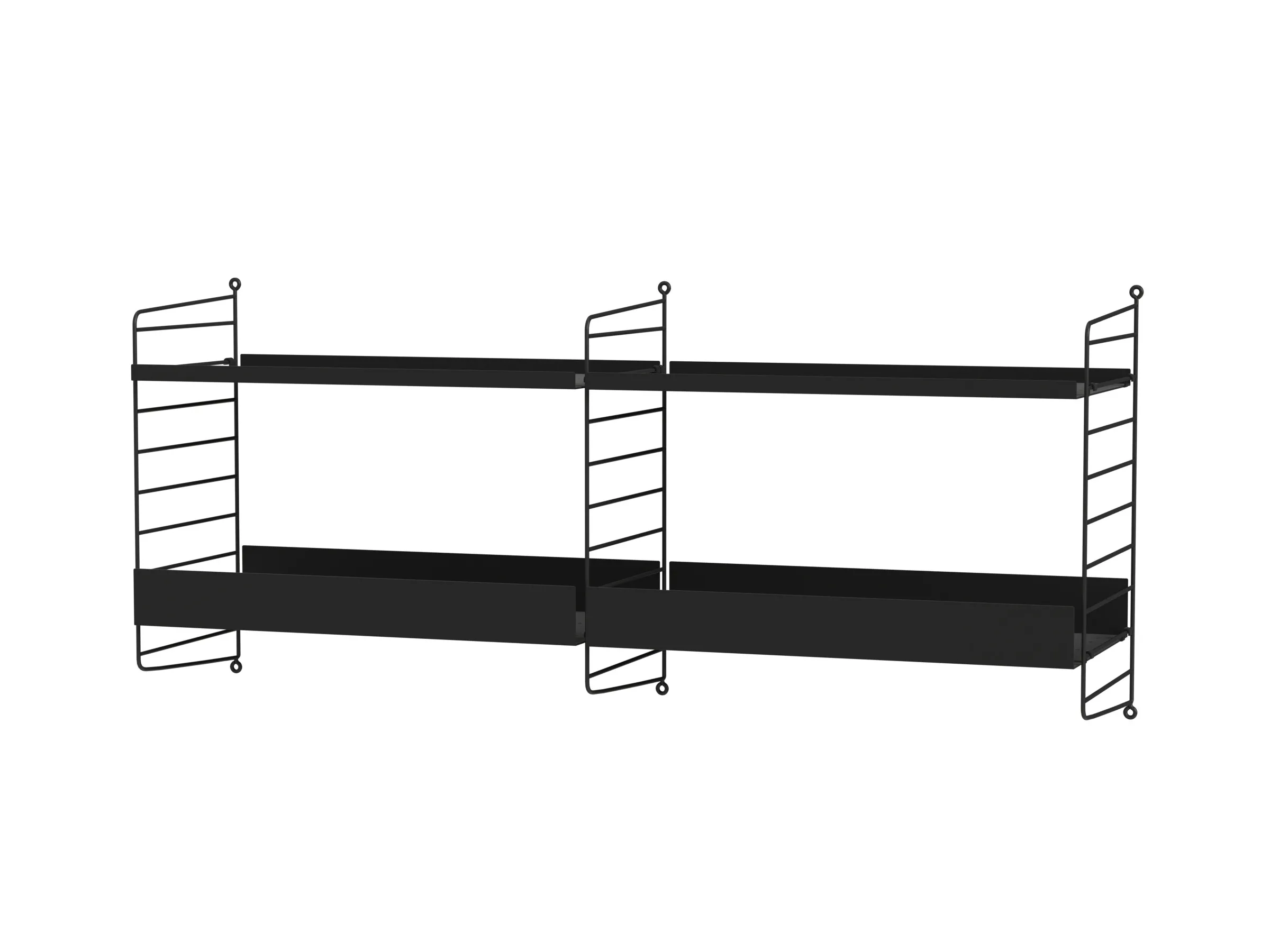 Kjøkken B – vegghengt, 4 hyller