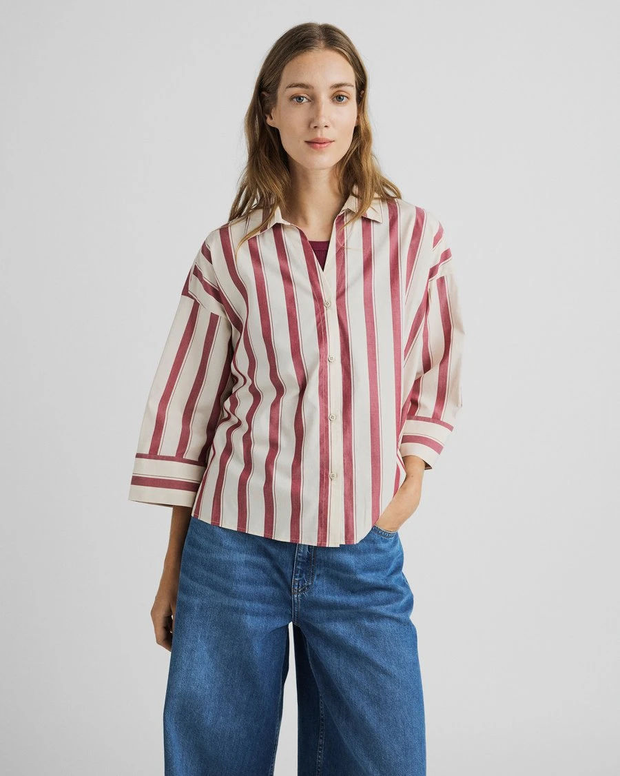 Susana Selmina 3/4 Shirt STP – RHODODE/OATMEAL / L/XL