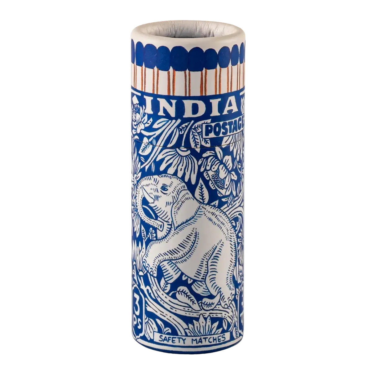 Elephant Stamp Small Cylinder Matches