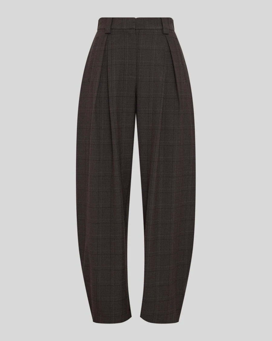 MSCH Johnna HW Barrel Pants CHK