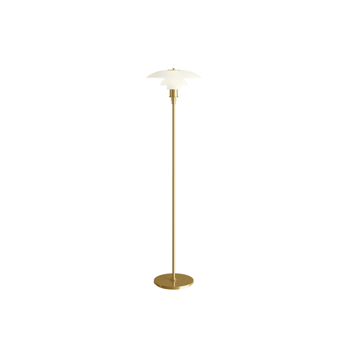 PH 3½-2½ Gulvlampe – Brass metallised